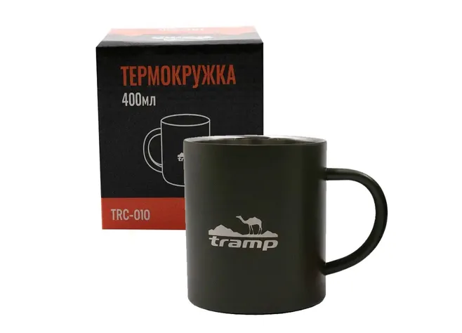 Термокружка Tramp 400 мл олива Фото 2
